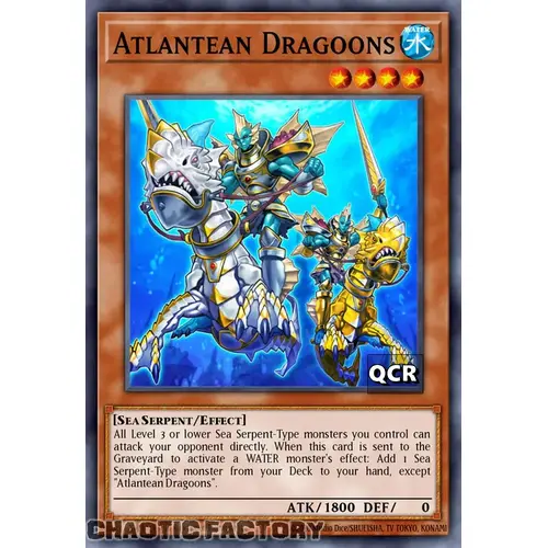 RA03-EN006 Atlantean Dragoons Quarter Century Secret Rare 1st Edition NM