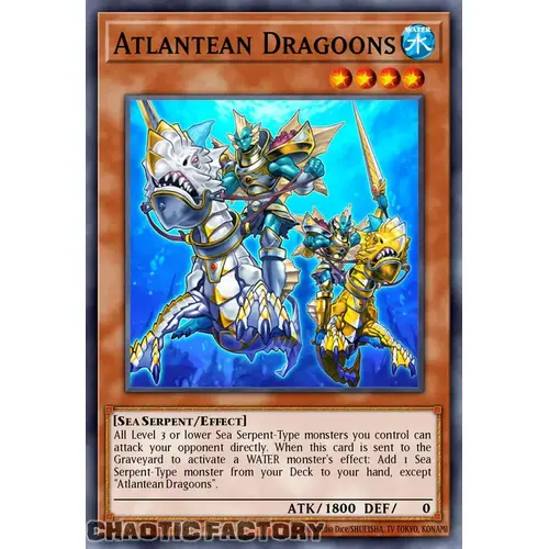 RA03-EN006 Atlantean Dragoons Super Rare 1st Edition NM