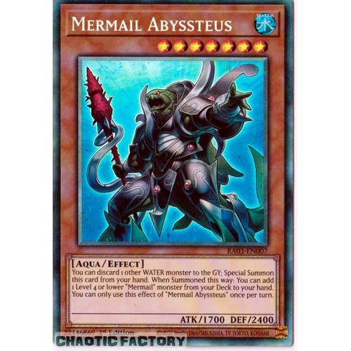 RA03-EN007 Mermail Abyssteus Collector's Rare 1st Edition NM