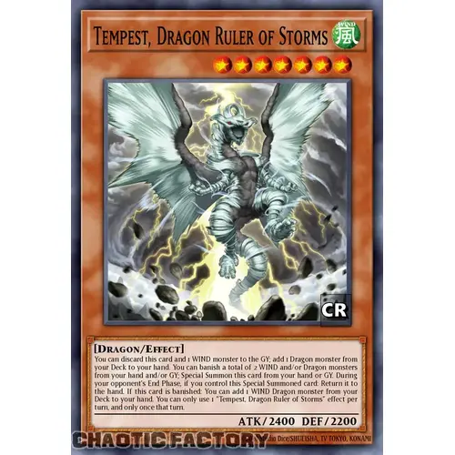 RA03-EN011 Tempest, Dragon Ruler of Storms Collector's Rare 1st Edition NM