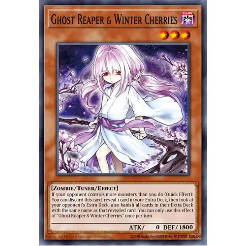 RA03-EN014 Ghost Reaper & Winter Cherries VER 1 Collector's Rare 1st Edition NM