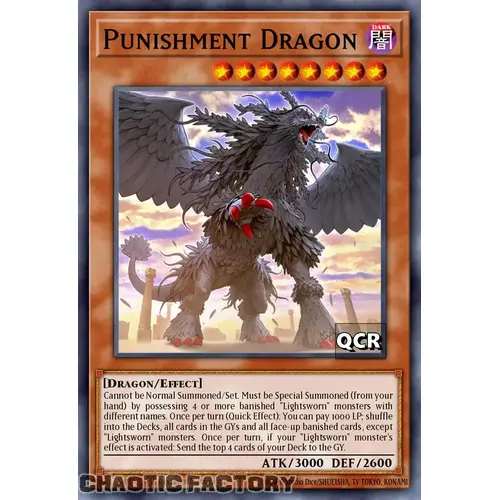 RA03-EN015 Punishment Dragon Quarter Century Secret Rare 1st Edition NM