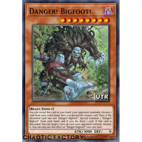 RA03-EN019 Danger! Bigfoot! Ultimate Rare 1st Edition NM