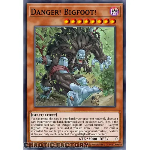 RA03-EN019 Danger! Bigfoot! Super Rare 1st Edition NM