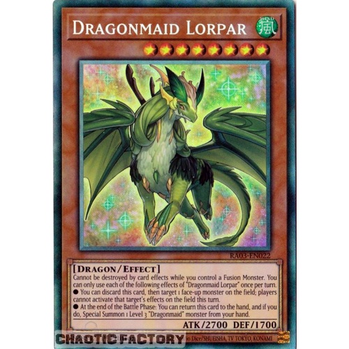 RA03-EN022 Dragonmaid Lorpar Collector's Rare 1st Edition NM