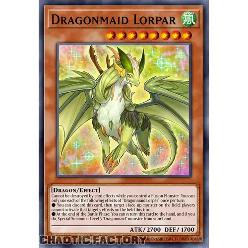 RA03-EN022 Dragonmaid Lorpar Super Rare 1st Edition NM