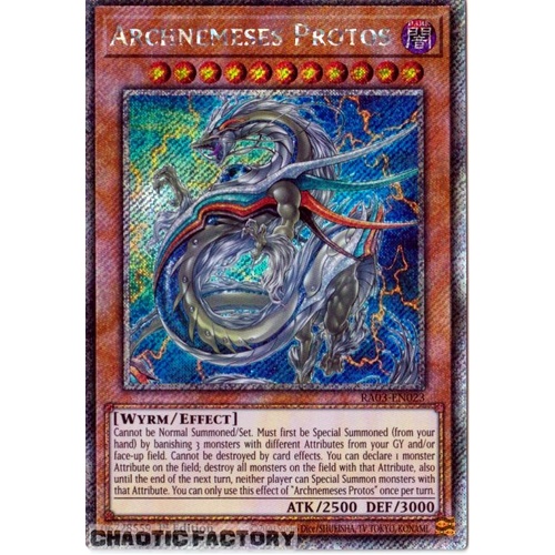 RA03-EN023 Archnemeses Protos Platinum Secret Rare 1st Edition NM