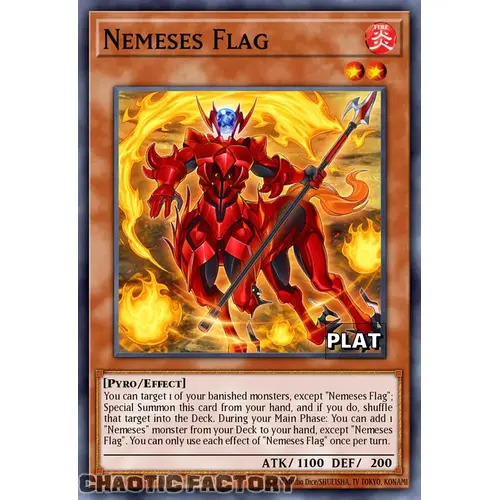 RA03-EN024 Nemeses Flag Platinum Secret Rare 1st Edition NM