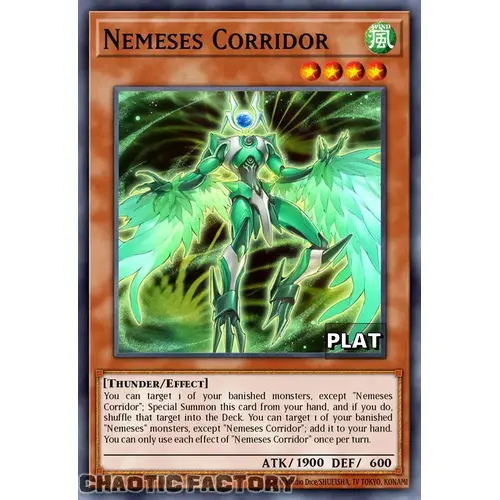 RA03-EN025 Nemeses Corridor Platinum Secret Rare 1st Edition NM