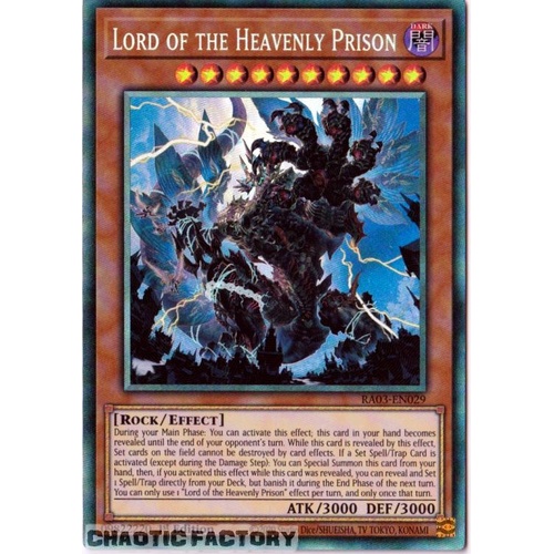 RA03-EN029 Lord of the Heavenly Prison Collector's Rare 1st Edition NM