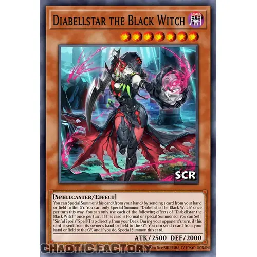 RA03-EN032 Diabellstar the Black Witch Secret Rare 1st Edition NM