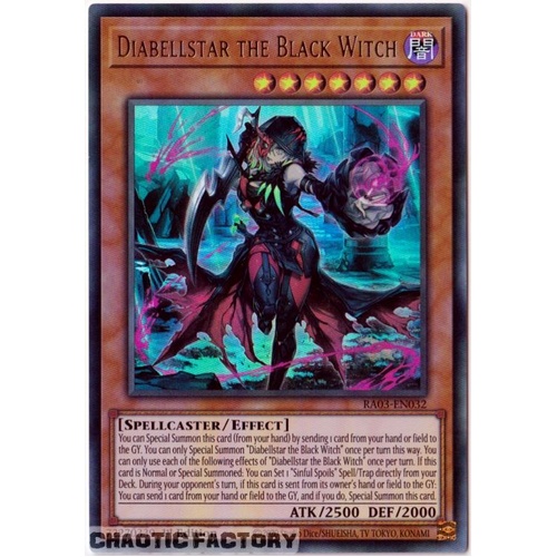 RA03-EN032 Diabellstar the Black Witch Ultra Rare 1st Edition NM