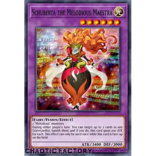 RA03-EN034 Schuberta the Melodious Maestra Super Rare 1st Edition NM