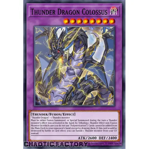 RA03-EN036 Thunder Dragon Colossus Super Rare 1st Edition NM