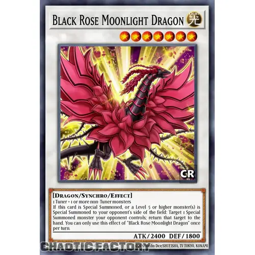 RA03-EN038 Black Rose Moonlight Dragon Collector's Rare 1st Edition NM