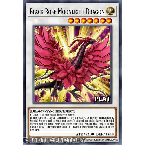 RA03-EN038 Black Rose Moonlight Dragon Platinum Secret Rare 1st Edition NM