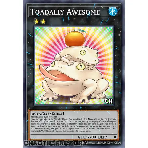 RA03-EN040 Toadally Awesome Collector's Rare 1st Edition NM