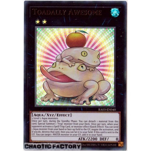 RA03-EN040 Toadally Awesome Ultra Rare 1st Edition NM