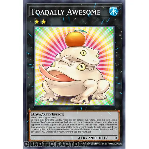 RA03-EN040 Toadally Awesome Super Rare 1st Edition NM