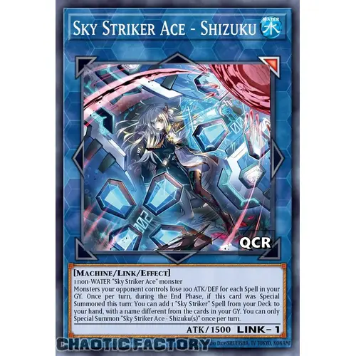 RA03-EN043 Sky Striker Ace - Shizuku Alt Art Quarter Century Secret Rare 1st Edition NM