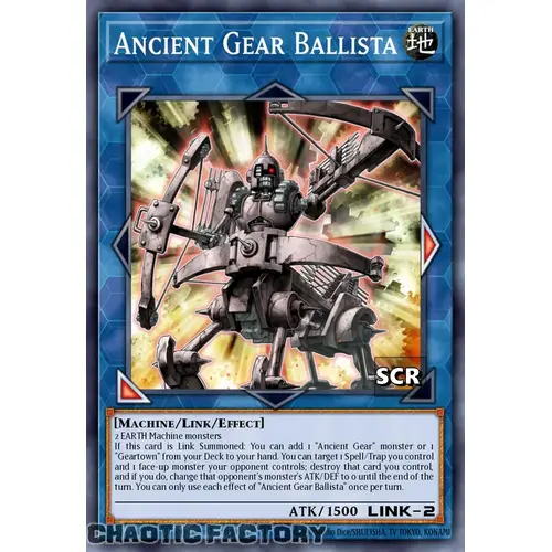 RA03-EN046 Ancient Gear Ballista Secret Rare 1st Edition NM