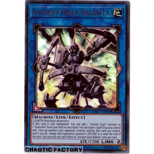 RA03-EN046 Ancient Gear Ballista Ultra Rare 1st Edition NM