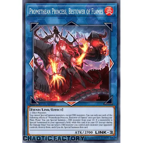 RA03-EN050 Promethean Princess, Bestower of Flames Super Rare 1st Edition NM