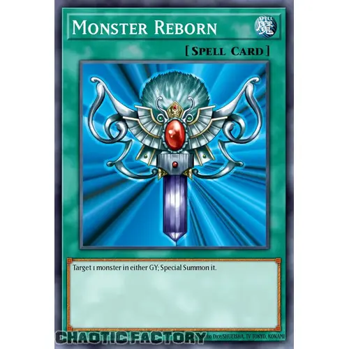 RA03-EN052 Monster Reborn Super Rare 1st Edition NM