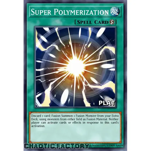 RA03-EN053 Super Polymerization Platinum Secret Rare 1st Edition NM