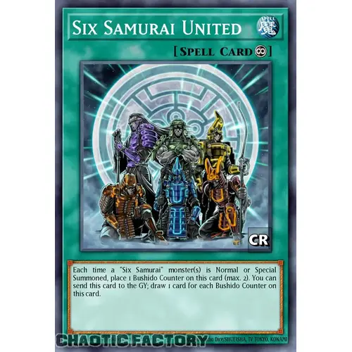 RA03-EN054 Six Samurai United Collector's Rare 1st Edition NM