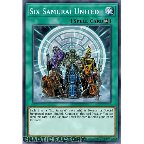 RA03-EN054 Six Samurai United Super Rare 1st Edition NM