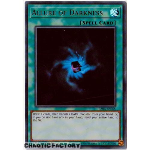 RA03-EN055 Allure of Darkness Ultra Rare 1st Edition NM