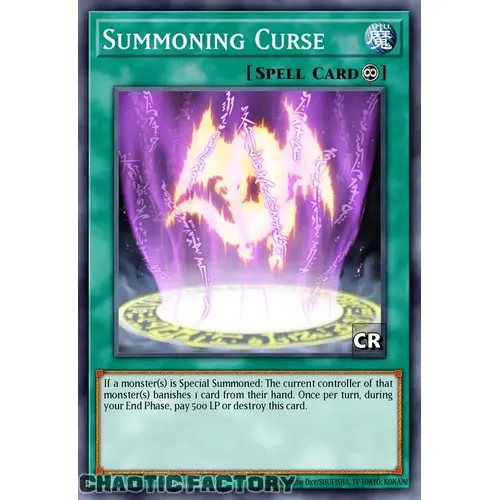 RA03-EN057 Summoning Curse Collector's Rare 1st Edition NM