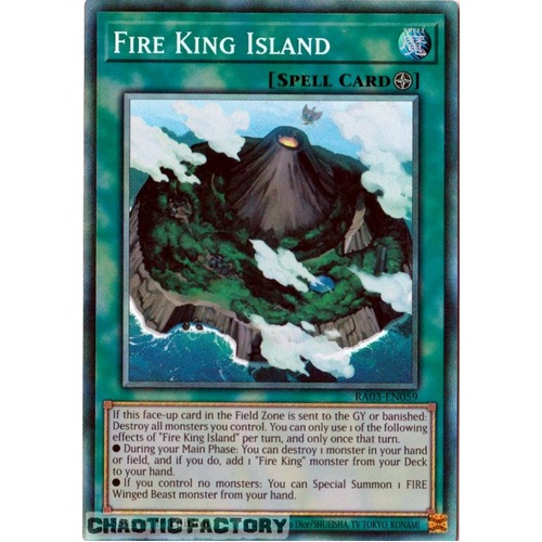 RA03-EN059 Fire King Island Collector's Rare 1st Edition NM