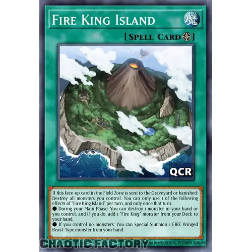 RA03-EN059 Fire King Island Quarter Century Secret Rare 1st Edition NM