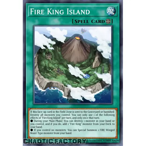 RA03-EN059 Fire King Island Super Rare 1st Edition NM