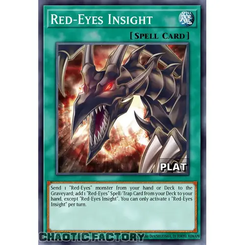 RA03-EN061 Red-Eyes Insight Platinum Secret Rare 1st Edition NM