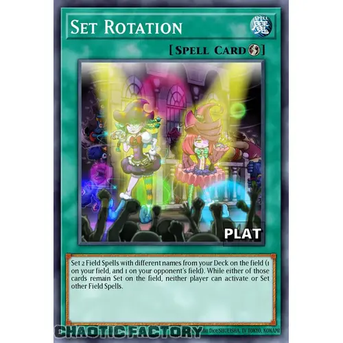 RA03-EN065 Set Rotation Platinum Secret Rare 1st Edition NM