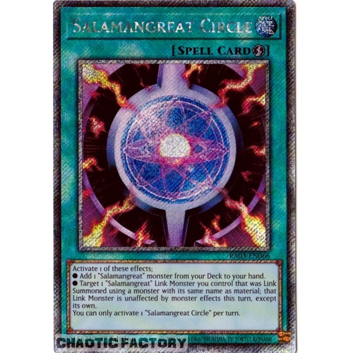 RA03-EN066 Salamangreat Circle Platinum Secret Rare 1st Edition NM