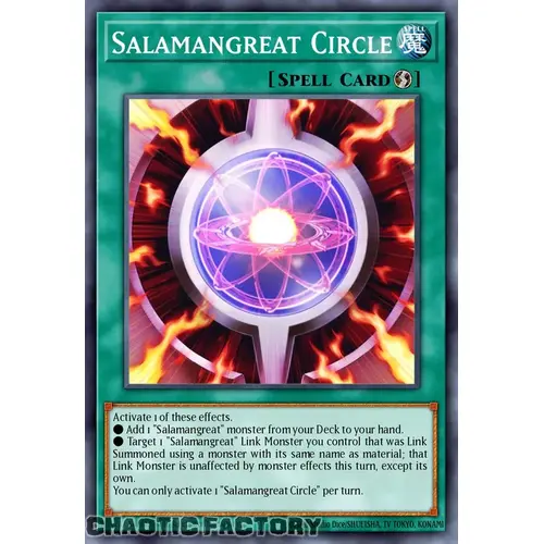 RA03-EN066 Salamangreat Circle Super Rare 1st Edition NM