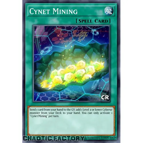 RA03-EN067 Cynet Mining Collector's Rare 1st Edition NM