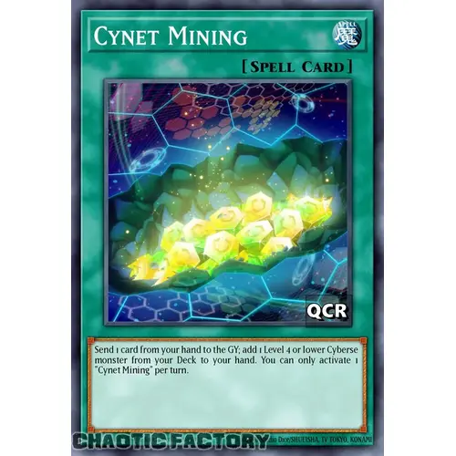 RA03-EN067 Cynet Mining Quarter Century Secret Rare 1st Edition NM