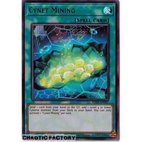 RA03-EN067 Cynet Mining Ultra Rare 1st Edition NM