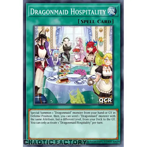 RA03-EN068 Dragonmaid Hospitality Quarter Century Secret Rare 1st Edition NM