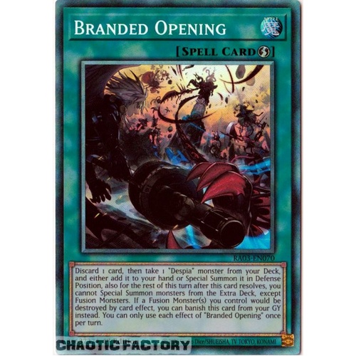 RA03-EN070 Branded Opening Collector's Rare 1st Edition NM