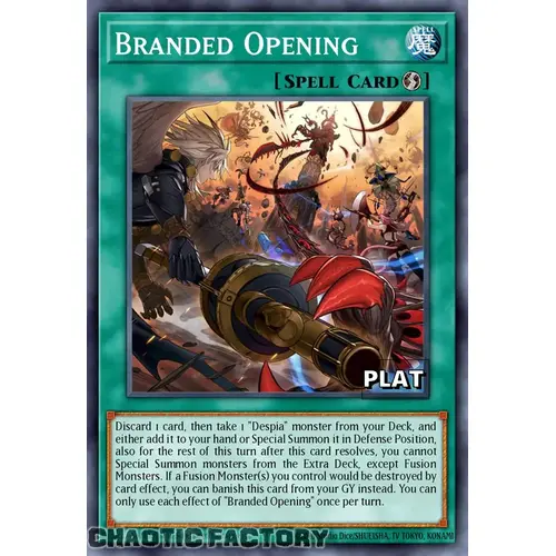 RA03-EN070 Branded Opening Platinum Secret Rare 1st Edition NM