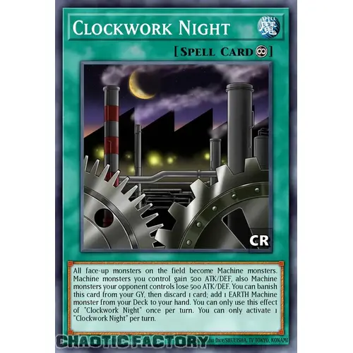 RA03-EN071 Clockwork Night Collector's Rare 1st Edition NM