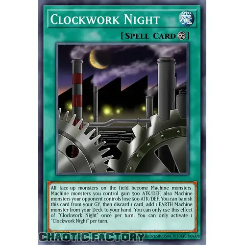 RA03-EN071 Clockwork Night Super Rare 1st Edition NM