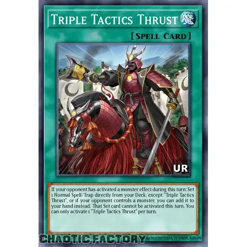 RA03-EN072 Triple Tactics Thrust Ultra Rare 1st Edition NM