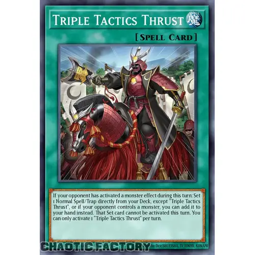 RA03-EN072 Triple Tactics Thrust Super Rare 1st Edition NM